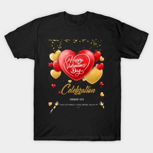 Happy Valentine's Day Celebration T-Shirt